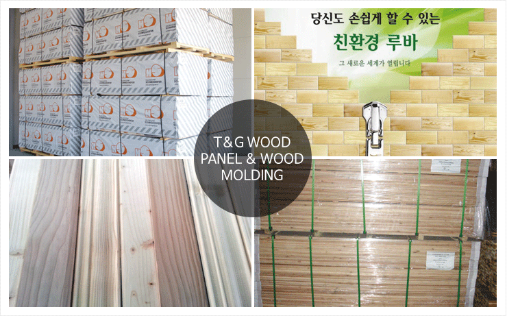 T&G wood panel & Wood molding